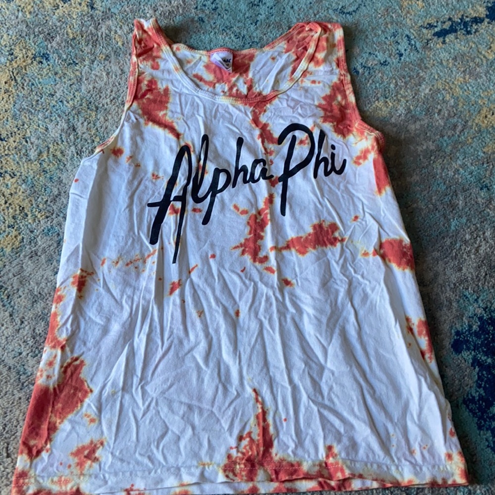 Alpha Phi tie dye tank